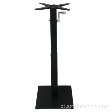 Pernas de mesa de tubo de aço quadrado, pernas de móveis de metal